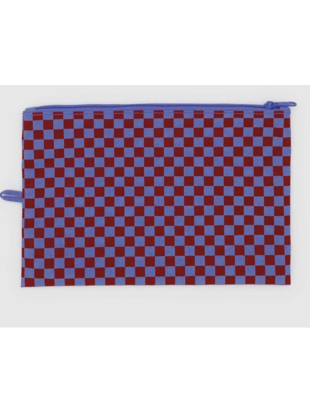 NWOT Baggu Flat Pouch Large - Jewel Check